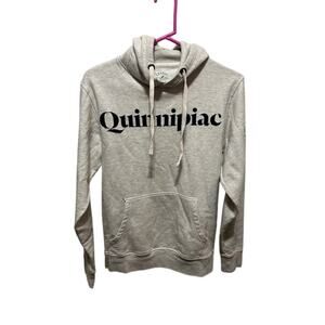 Quinnipiac College Hoodie Cowl Neck by League Gray Pullover size women's small